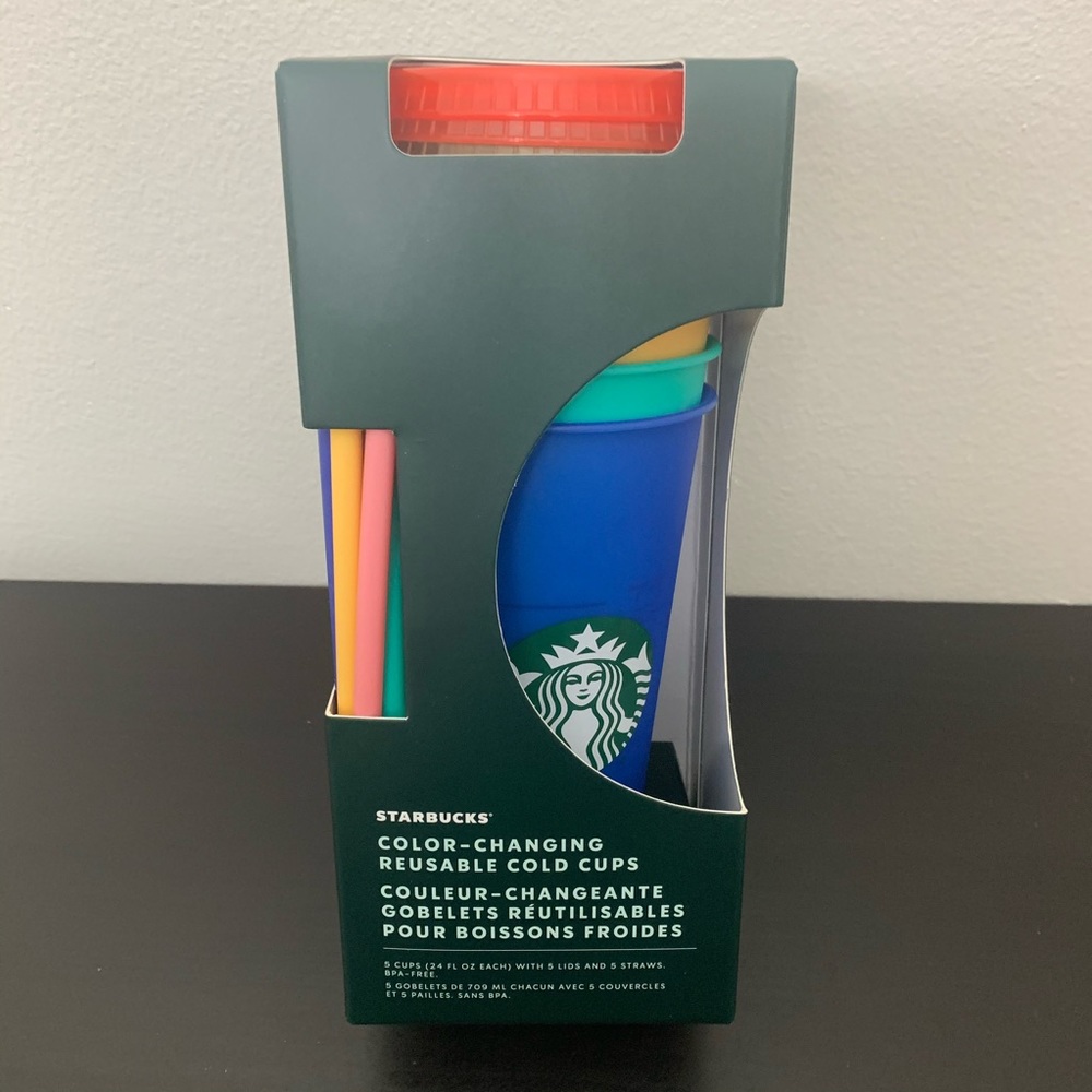 STARBUCKS COLOR CHANGING REUSABLE COLD CUPS 2020 - Picture 1 of 5